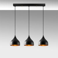 Asir | Kroonluchter | Zwart | 68 x 18 x 114 cm