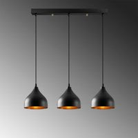 Asir | Kroonluchter | Zwart | 68 x 18 x 114 cm