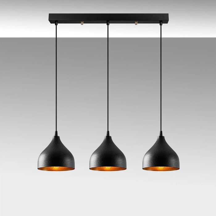 Asir | Kroonluchter | Zwart | 68 x 18 x 114 cm