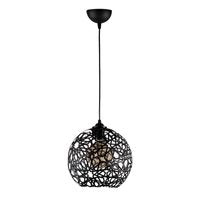 Asir | Kroonluchter | Zwart - 25 x 25 x 119 cm