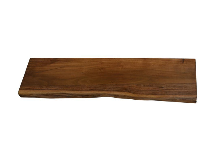 Wandplank Live Edge - 70x20 cm - acacia|ijzer
