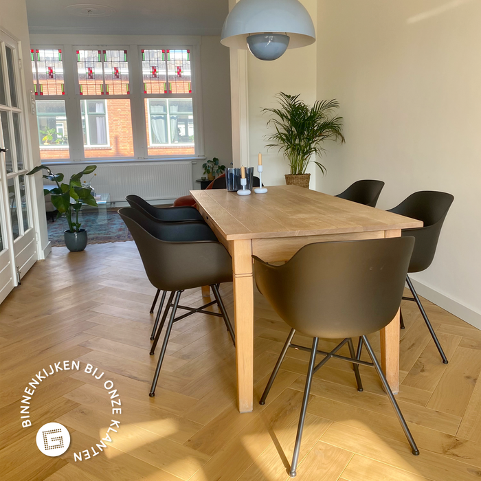 Nolon Noa-Puk Kunststof Tuinstoel Wit - Wit Onderstel