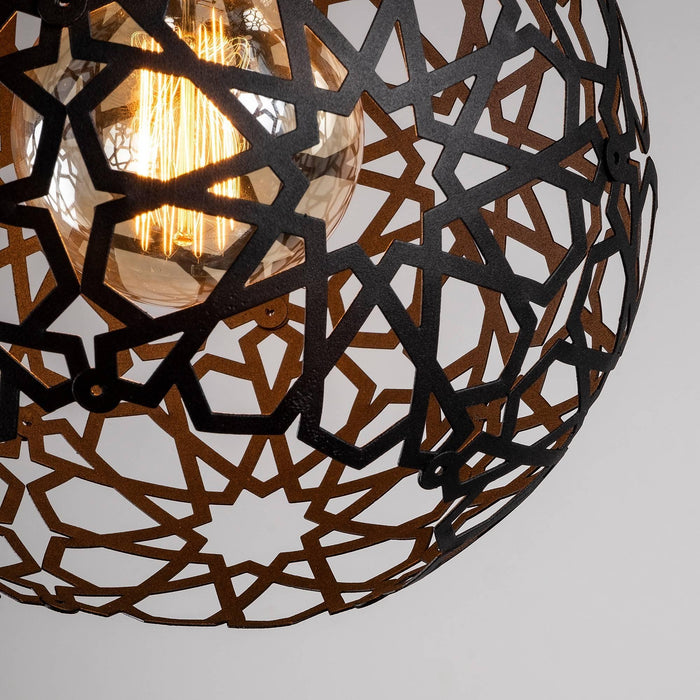 Asir | Kroonluchter | Zwart - 25 x 25 x 119 cm