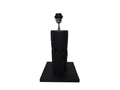 HSM Collection-Tafellamp Rond-25x25x50-Zwart-Teak