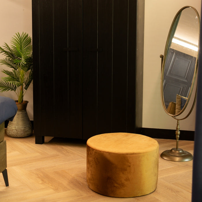 Poef Nola  - Textiel - 60x36x60cm (BxHxD)