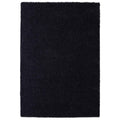 Tapeso Hoogpolig vloerkleed shaggy Trend effen - marineblauw - 60x110