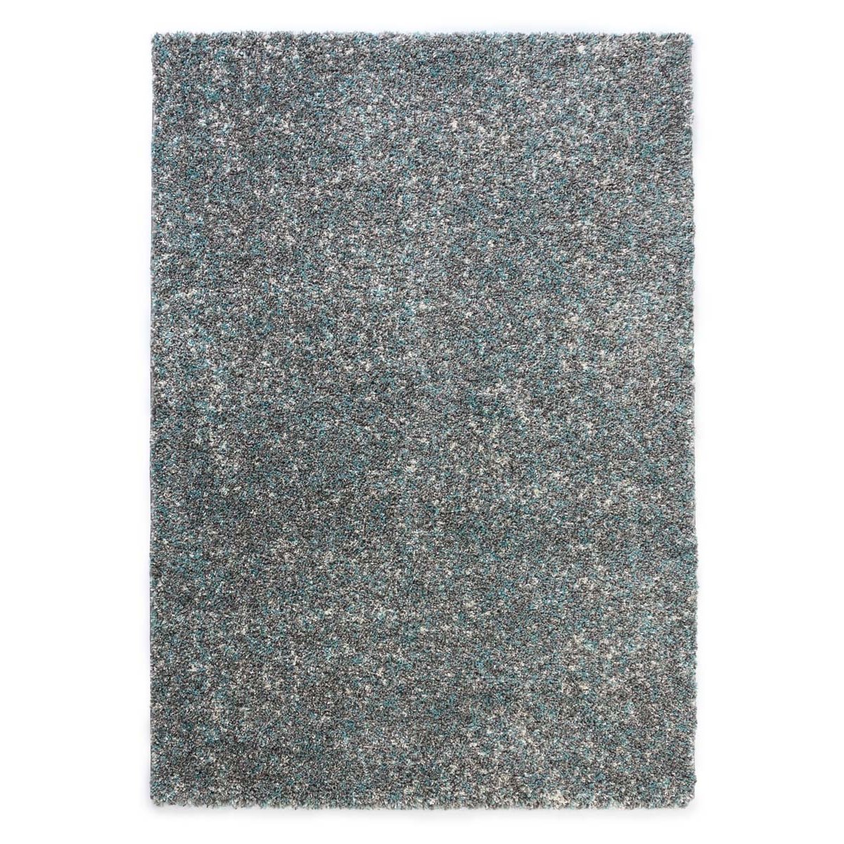 Tapeso Hoogpolig vloerkleed gemêleerd- Blend blauw|grijs - 200x290 cm