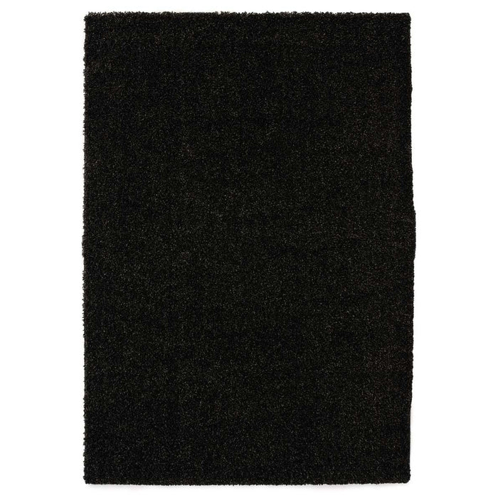 Tapeso Hoogpolig vloerkleed shaggy Trend effen - antraciet - 300x400