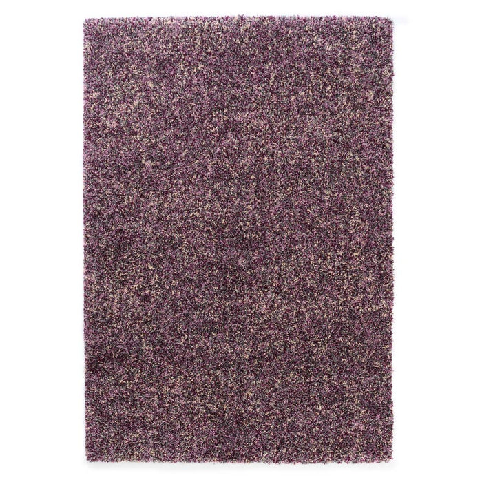 Tapeso Hoogpolig vloerkleed gemêleerd - Blend paars|grijs - 280x370 cm