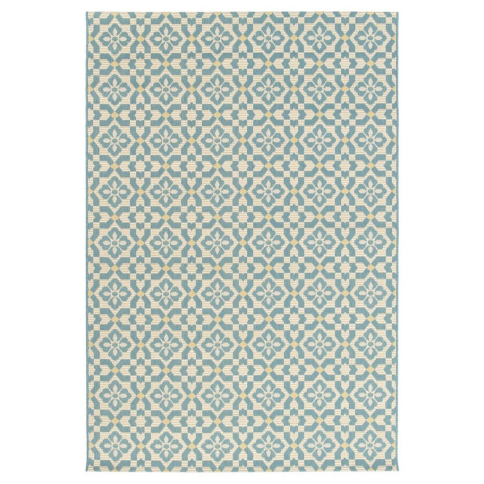 Tapeso Buitenkleed - Bubbly Tulip turquoise - 200x290 cm