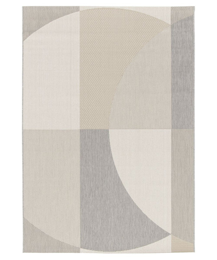 Tapeso Buitenkleed abstract - Verdance Celeste grijs|beige - 200x290