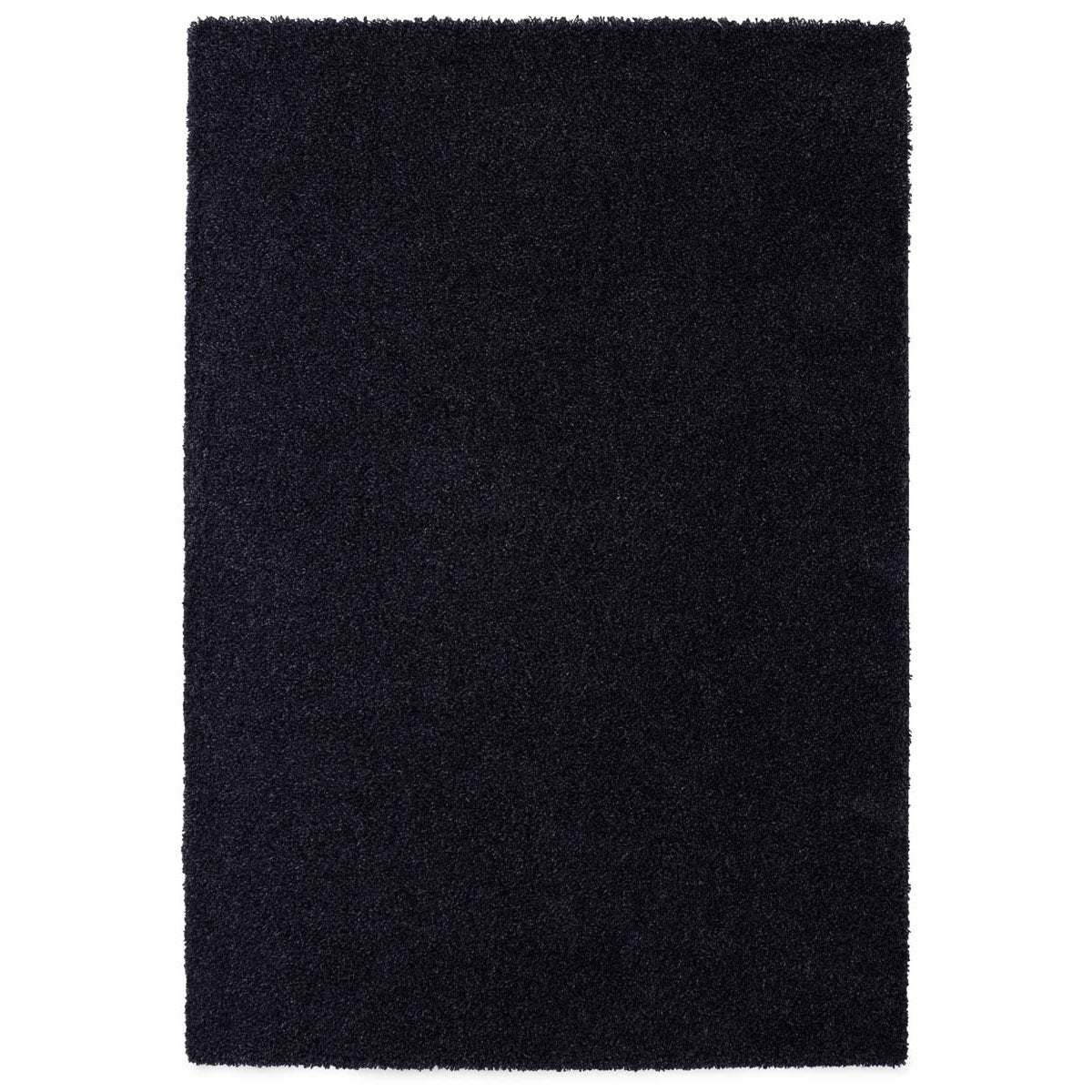 Tapeso Hoogpolig vloerkleed shaggy Trend effen - marineblauw - 240x340
