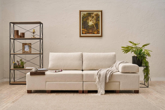 Kalune Design 3-zitsslaapbank Perenna chenille
