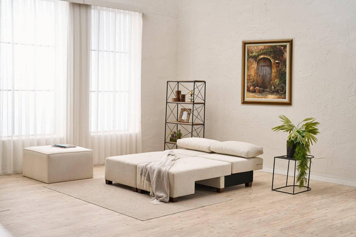 Kalune Design 3-zitsslaapbank Perenna chenille