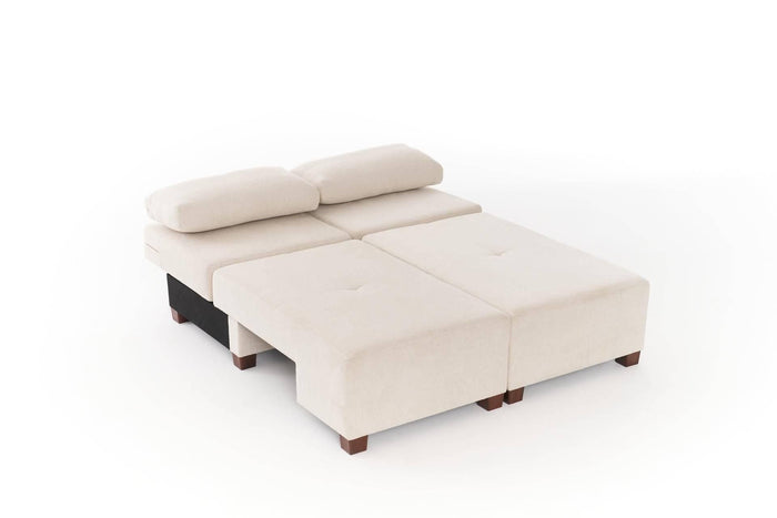Kalune Design 3-zitsslaapbank Perenna chenille