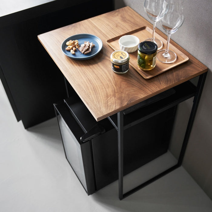Yamazaki Bijzettafel met Lade - Tower - Zwart