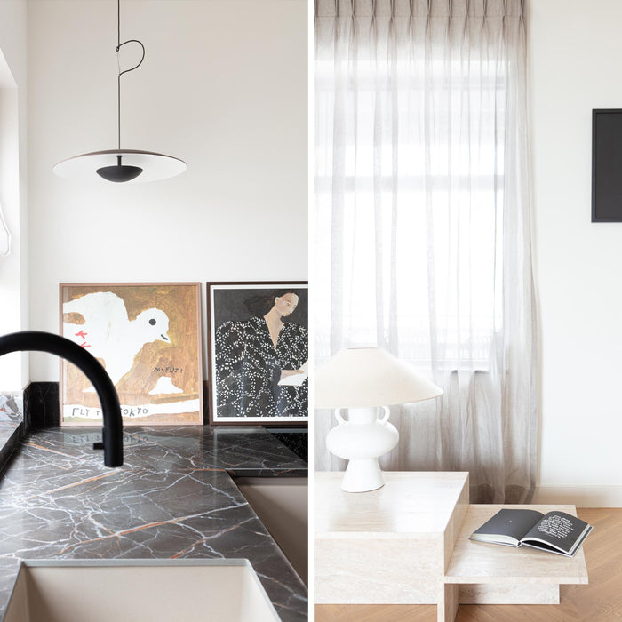 Marset Ginger Ø32 hanglamp LED phase cut messing|wit