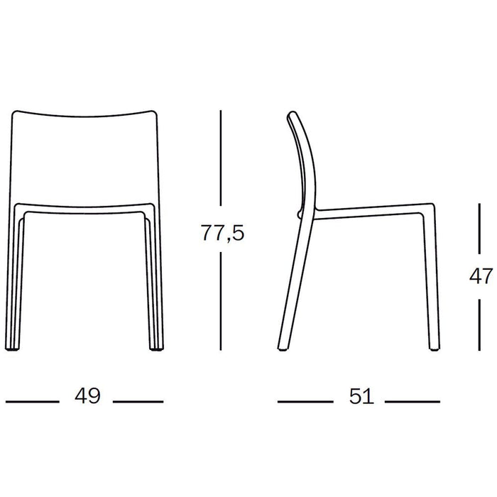 Air-Chair tuinstoel wit