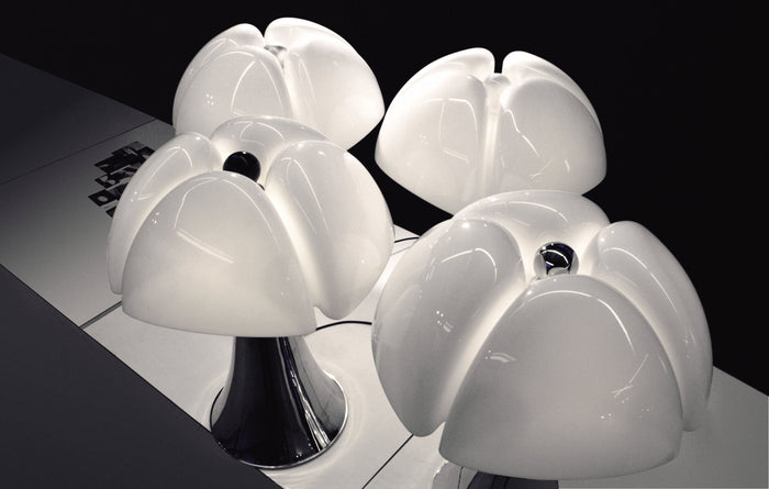 Martinelli Luce Pipistrello vloer- en tafellamp retrofit satijn
