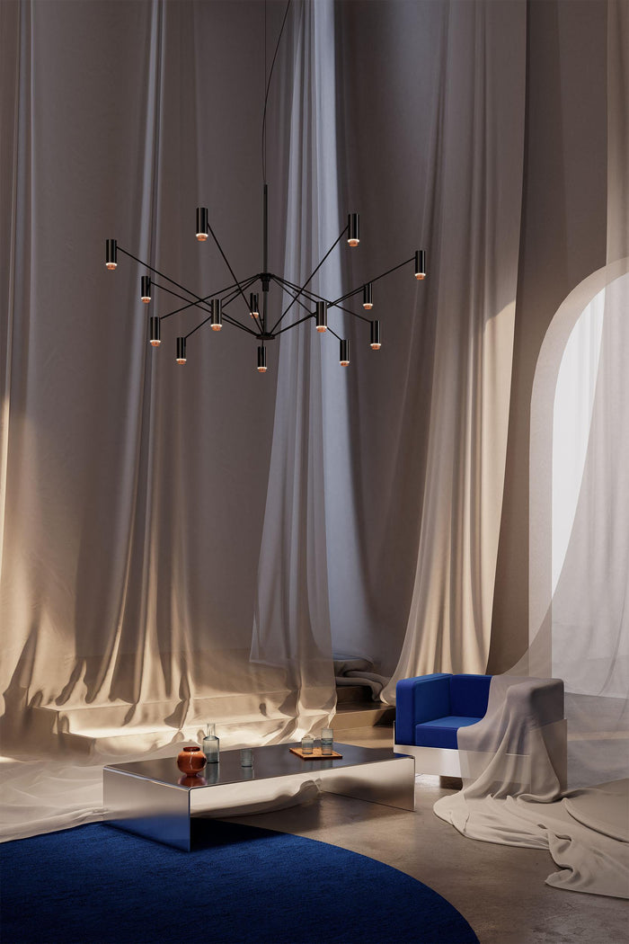 Marset The W hanglamp Ø200 LED zwart|ivoor