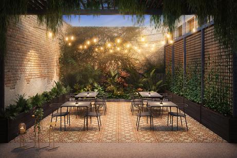 Novo tuintafel 90x240 forest