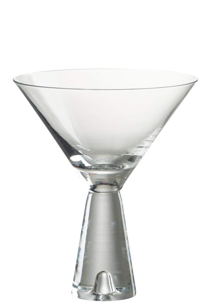 J-Line glas cocktail Lewis - glas - transparant - 4 stuks