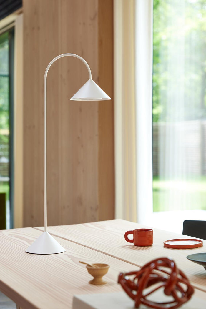 Frandsen Grasp tafellamp H72 LED oplaadbaar matt white