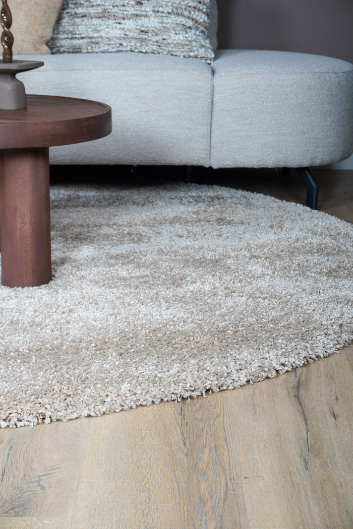 Veer Carpets - Karpet Milano Beige Rond ø200 cm