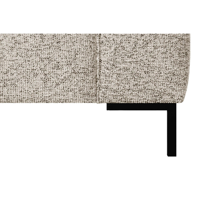 by fonQ Loft Hoekbank met Chaise Longue Links - Chenille Melange - Grijs