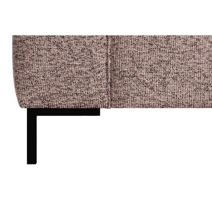 by fonQ Loft Hoekbank met Chaise Longue Rechts - Chenille Melange - Blush