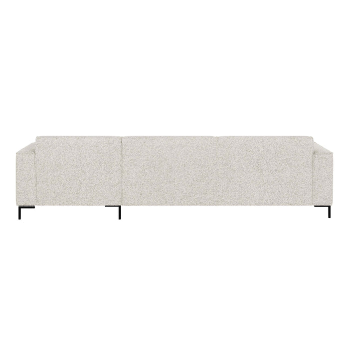 by fonQ Loft Hoekbank met Chaise Longue Rechts - Chenille Melange - Ecru