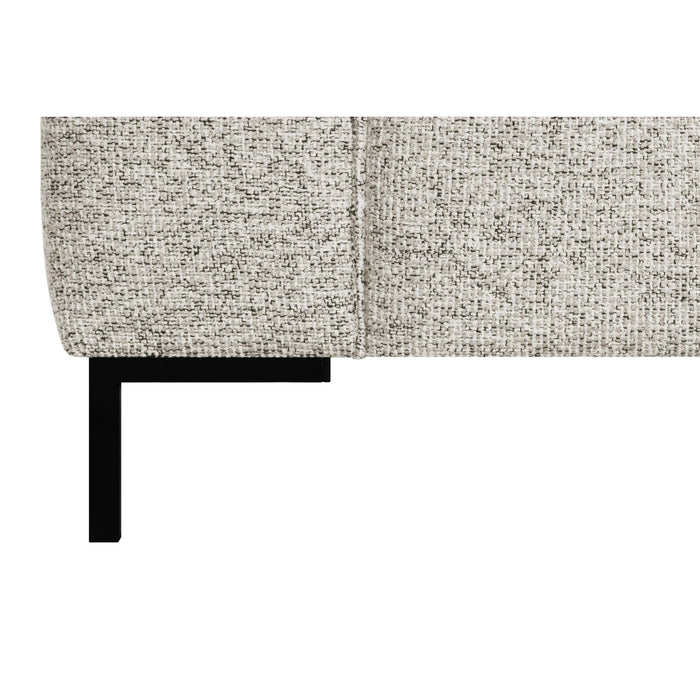 by fonQ Loft Hoekbank met Chaise Longue Rechts - Chenille Melange - Ecru