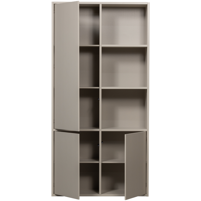 WOOOD Meggy Opbergkast Links - Grenen hout - Dust|Grijs - 215x108x40