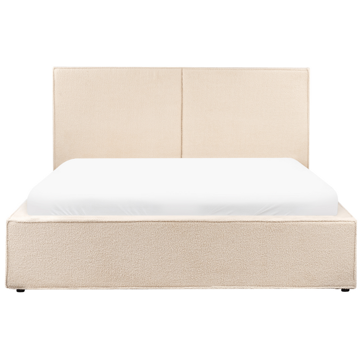 Beliani - MOISSAC - Tweepersoonsbed - Beige - 160 x 200 cm - Polyester