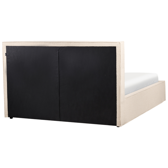 Beliani - MOISSAC - Tweepersoonsbed - Beige - 160 x 200 cm - Polyester