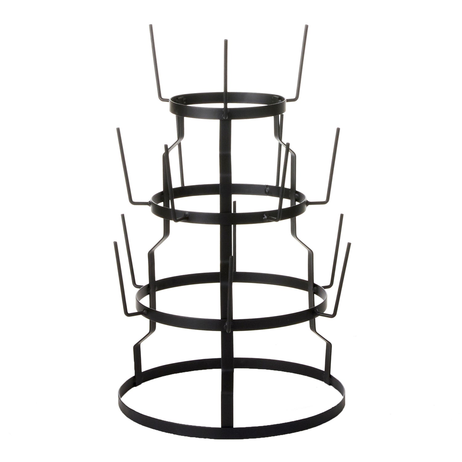 Mica Decorations Mokkenstandaard - H50 x Ø34 cm - Metaal - Zwart