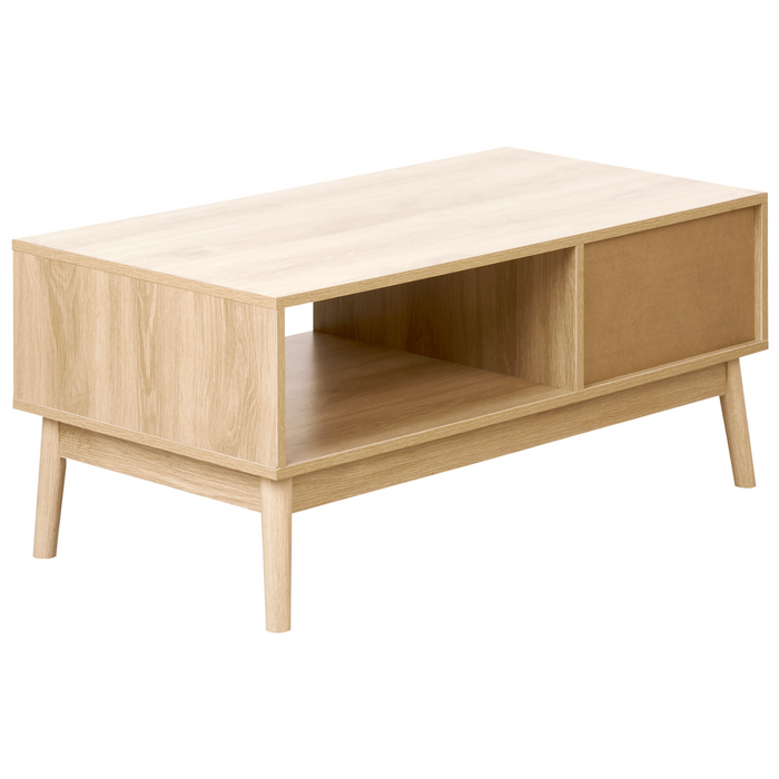 Beliani - LYNWOOD - Salontafel - Lichthout - MDF