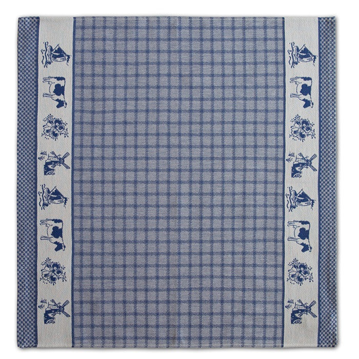 DDDDD 2x theedoeken & 2x keukendoeken Dutchie - Blauw