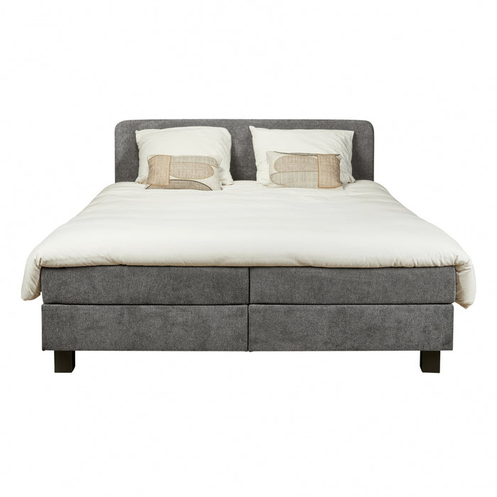 Boxspring Bilbao - Antraciet - Textiel