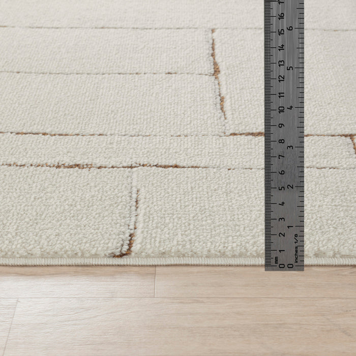 by fonQ Ribble Vloerkleed 160 x 213 cm - Latte