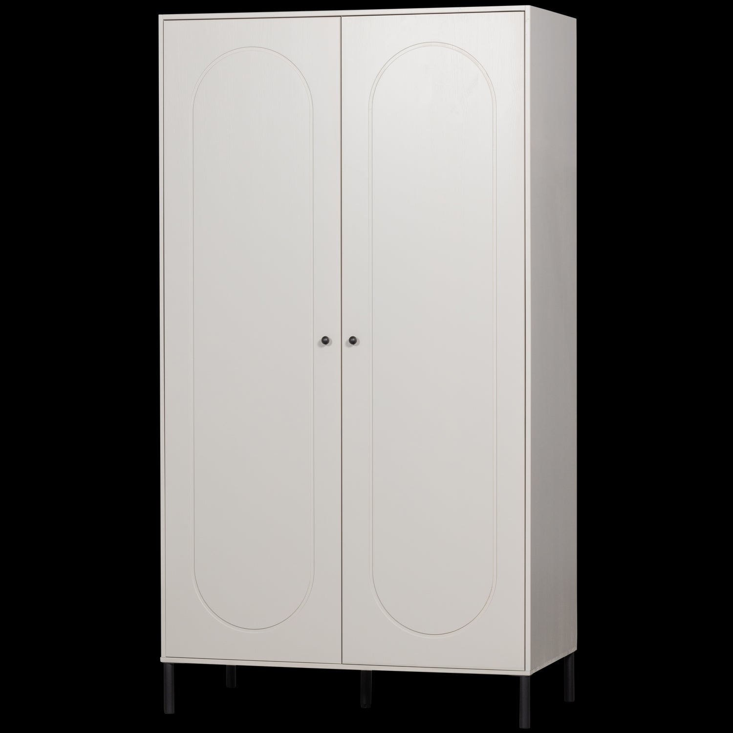 WOOOD Xina Garderobekast - Grenen - Wolkengrijs - 202x110x58