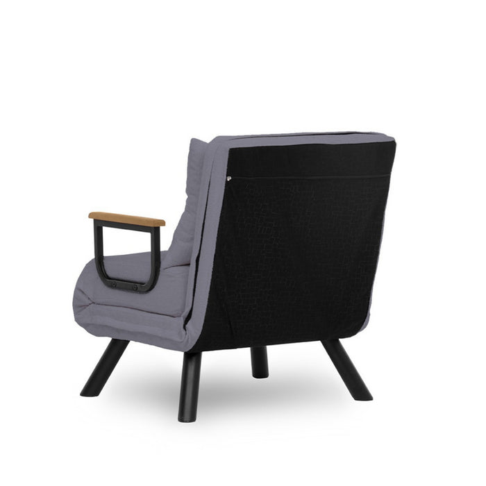 Calicosy - Slaapfauteuil SANDO - B67 cm - Grijs