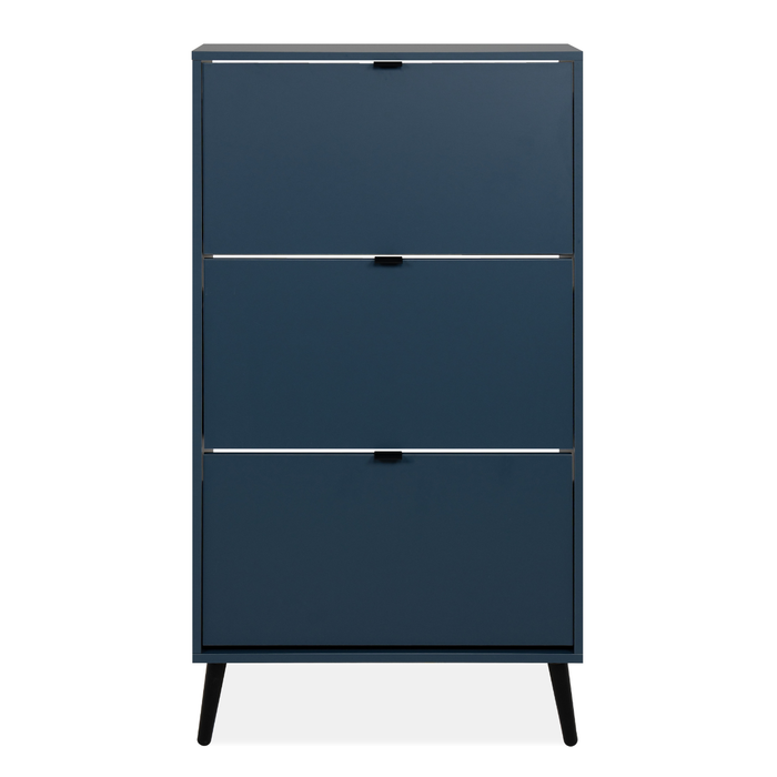 Calicosy - Schoenenkast VIGO - B70 cm - Alby blauw | zwart