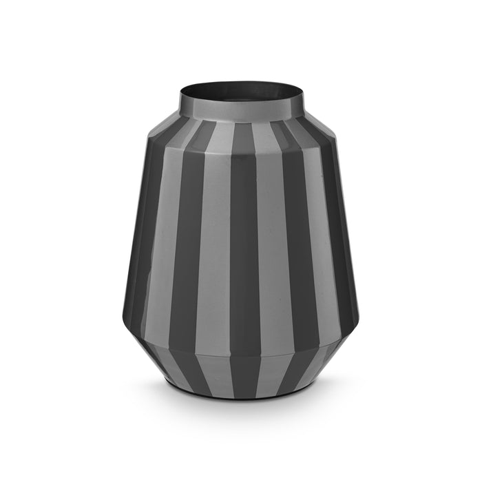 Pip Studio Vaas Stripes - van Metaal - Blauw| Goud - 24x29cm