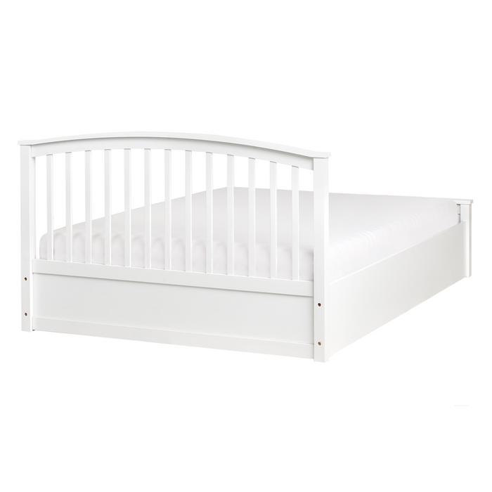 Beliani-CLARBEC-Bed met opbergruimte-Wit-140 x 200 cm-Dennenhout