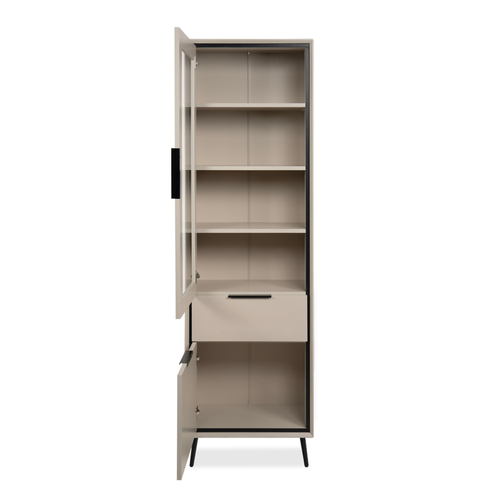 Calicosy - Buffetkast ARONA - L60 cm - Cappuccino & zwart