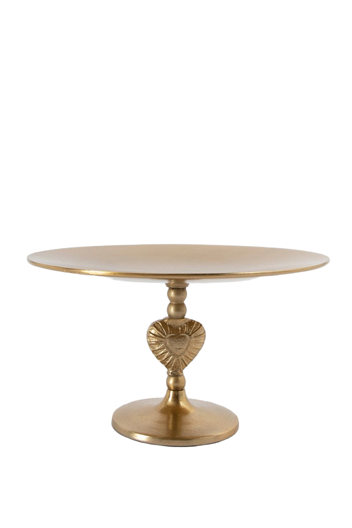 Sissy-Boy Goudkleurig taartplateau met hart