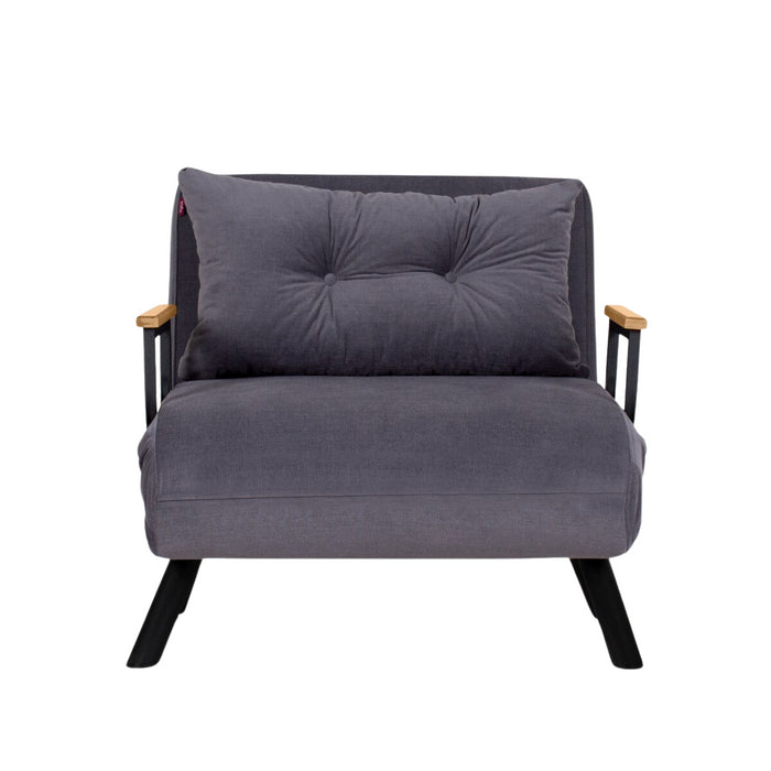 Calicosy - Slaapfauteuil SANDO - B67 cm - Grijs