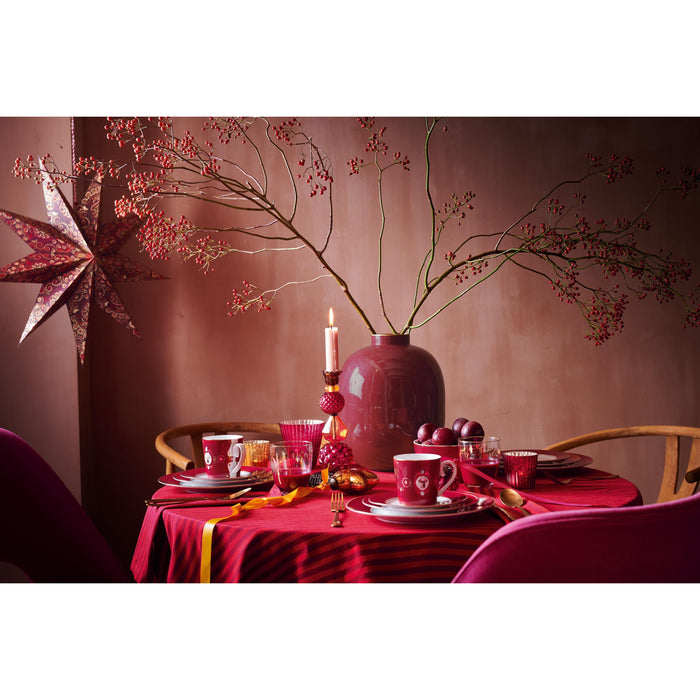 Pip Studio Tafelkleed Stripes - Tafellaken - Donkerrood - 160x250cm