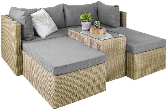 Giga Living - Loungeset Modular Bruin|Beige Set van 6